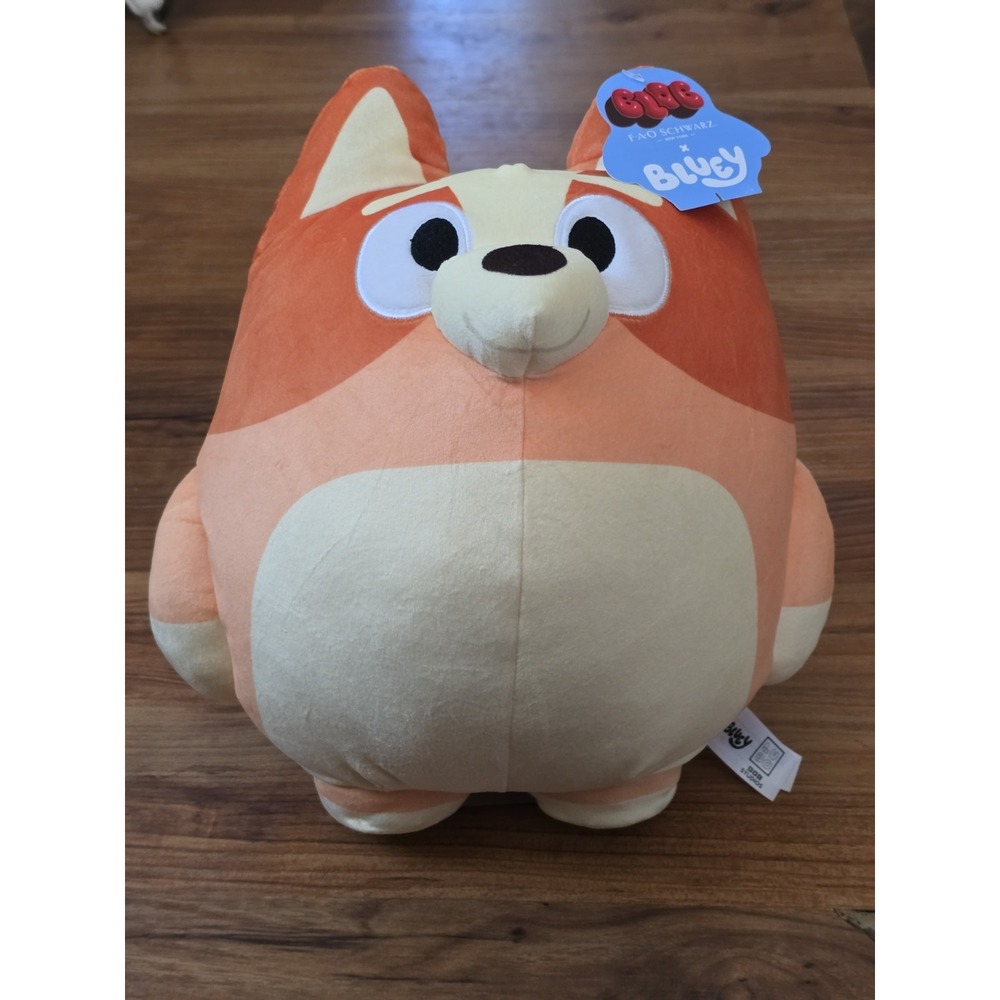 FAO Schwarz x Bluey Bingo 10" Squishy Plush Stuffed Animal New With Tags S29